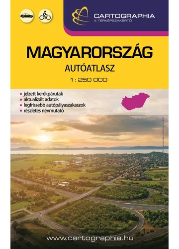 Magyarország autóatlasz 1:250 000 