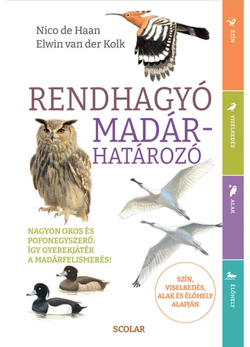 Rendhagyó madárhatározó - Szín, viselkedés, külalak és élőhely alapján Elwin van der Kolk, Nico de Haan, topbook, konyvaruhaz.eu, 