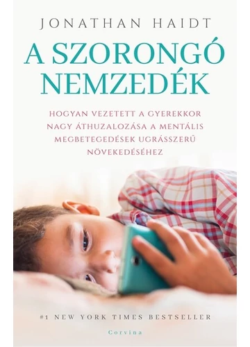 A szorongó nemzedék Jonathan Haidt, konyvaruhaz.eu, könyvesbolt, 