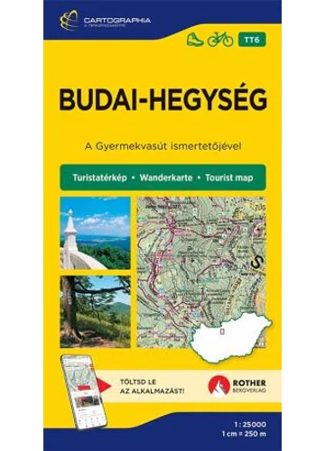 Budai-hegység turistatérkép [TT6], konyvaruhaz.eu, térkép, 