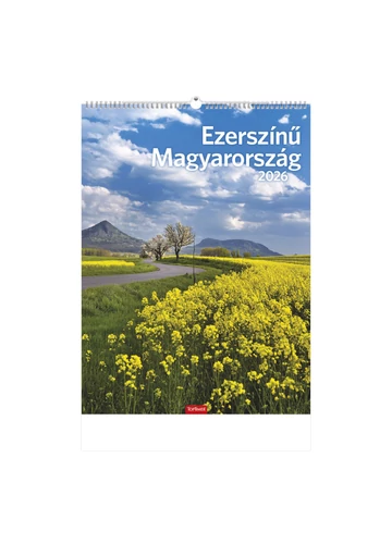 Ezerszínű Magyarország falinaptár - 2026