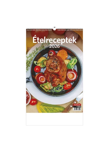 Ételreceptek falinaptár - 2026
