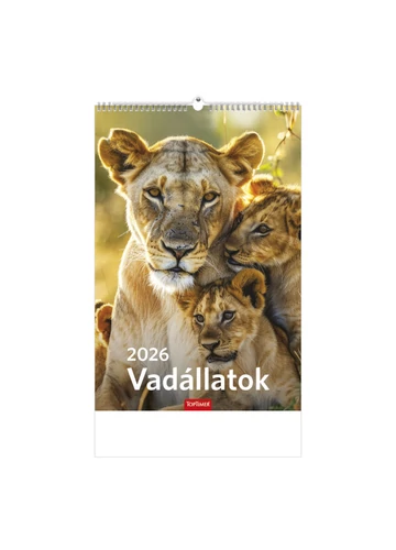 Vadállatok falinaptár - 2026