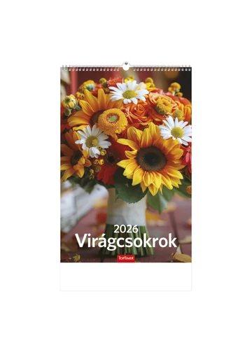Virágcsokrok falinaptár - 2026