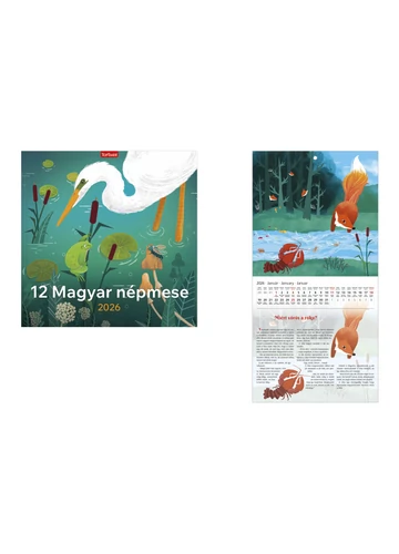 12 magyar népmese falinaptár - 2026