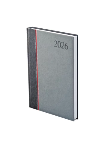 Groovy B5 heti határidőnapló antracit-piros-szürke - 2026