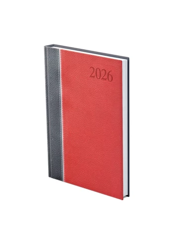 Groovy B5 heti határidőnapló antracit-ezüst-bordó - 2026