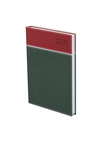 Young B5 heti határidőnapló bordó-fehér-zöld - 2026