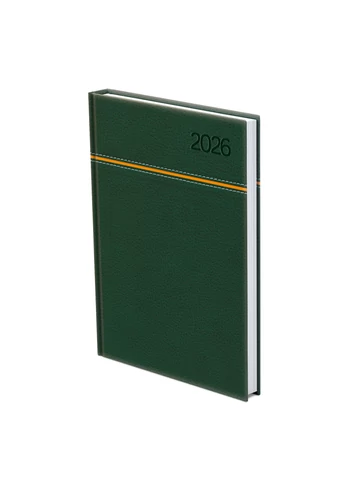 Young B5 heti határidőnapló zöld-narancs - 2026 