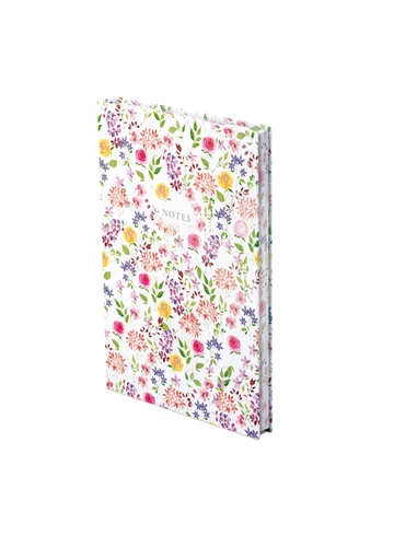 &quot;404 Notes found&quot; jegyzetfüzet - A5 Flowers white