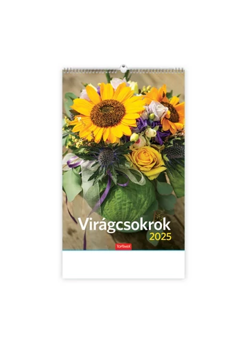 Virágcsokrok képes falinaptár 2025