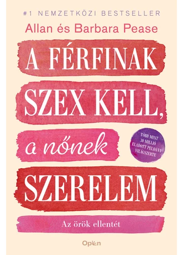 A férfinak szex kell, a nőnek szerelem Allan Pease, Barbara Pease, topbook, konyvaruhaz.eu, 