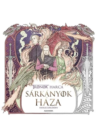 Sárkányok háza - Hivatalos színezőkönyv
