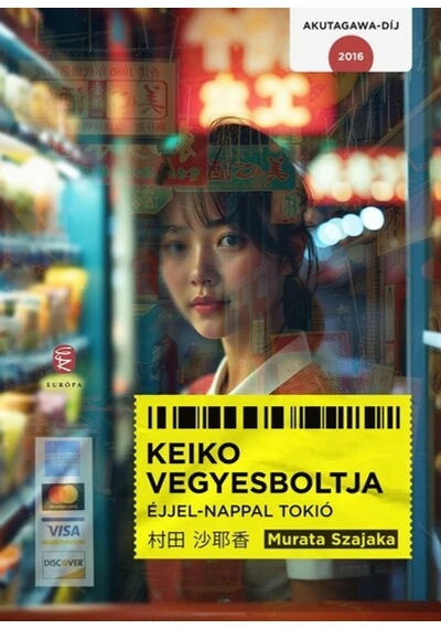 Keiko vegyesboltja - Éjjel-nappal Tokió Murata Szajaka, konyvaruhaz.eu, sikerkönyv, 