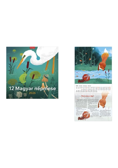12 magyar népmese falinaptár - 2026