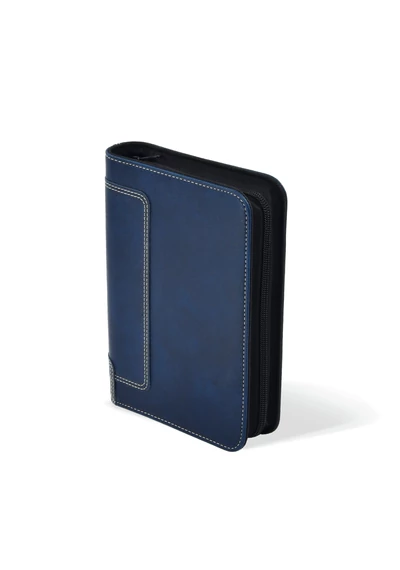 L227 gyűrűs kalendárium, filofax, kék műbőr, 