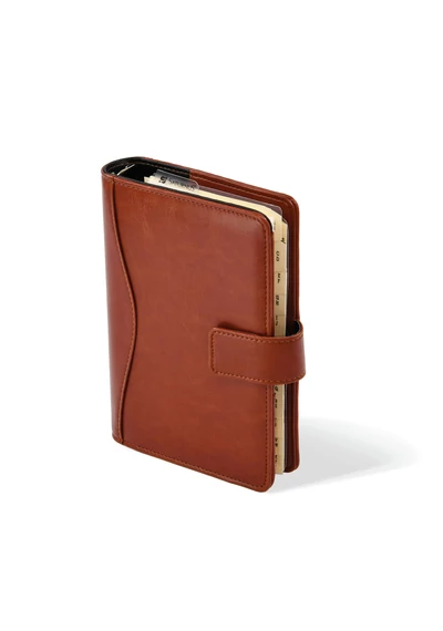 L231 gyűrűs kalendárium, filofax, bordó műbőr, 