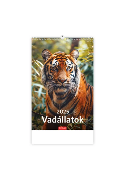 Vadállatok képes falinaptár 2025