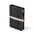 Kép 1/5 - M225 gyűrűs kalendárium, filofax, fekete-szürke műbőr, 