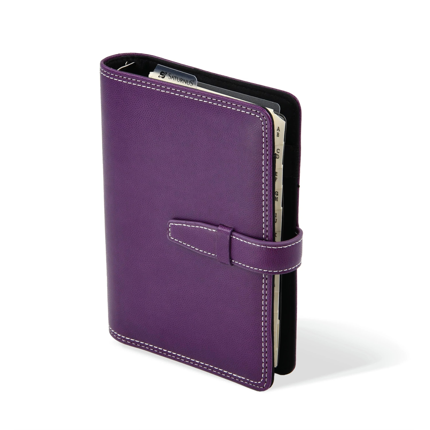 L228 lila műbőr gyűrűs kalendárium, filofax