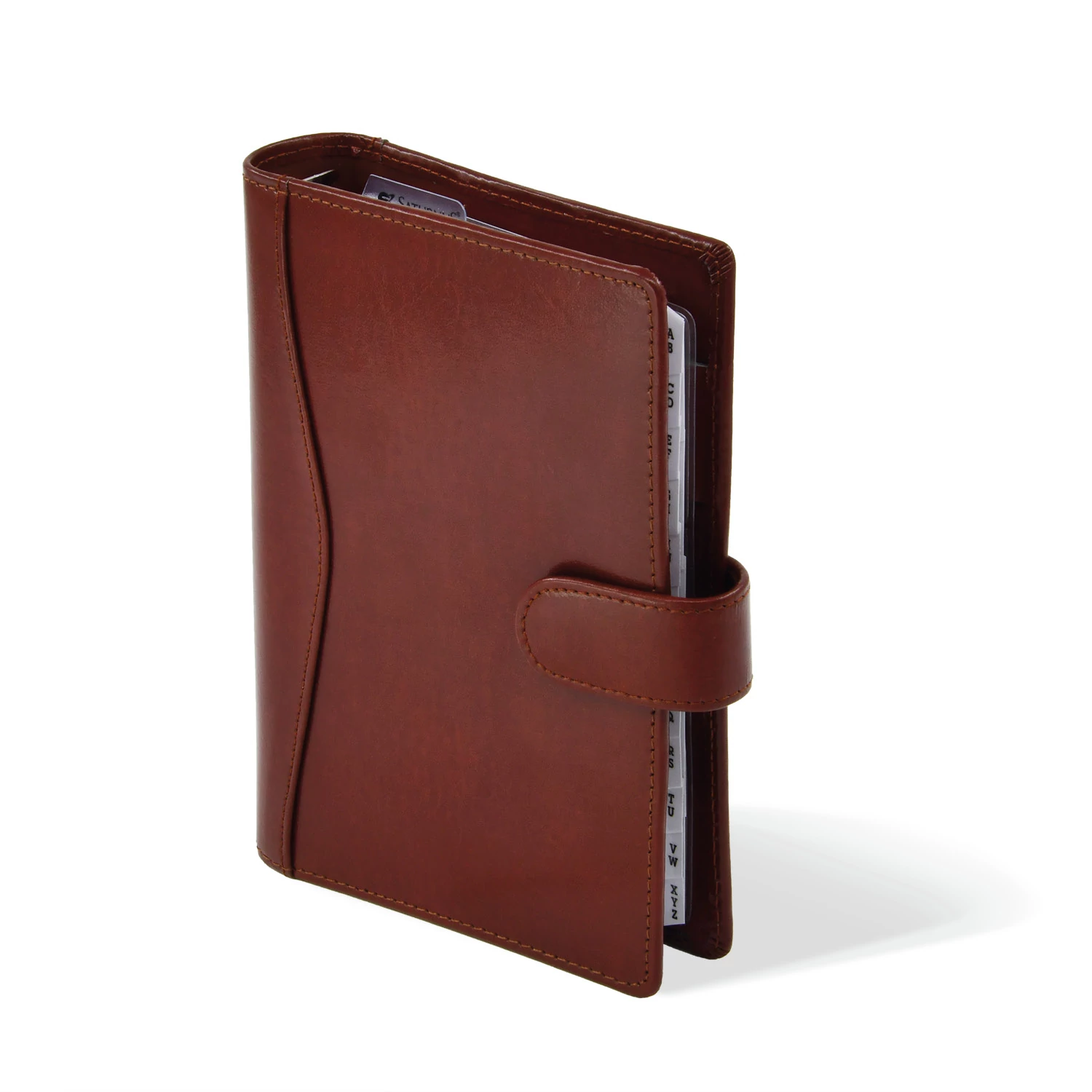 L418 újrahasznosított bőrből készült gyűrűs kalendárium, filofax