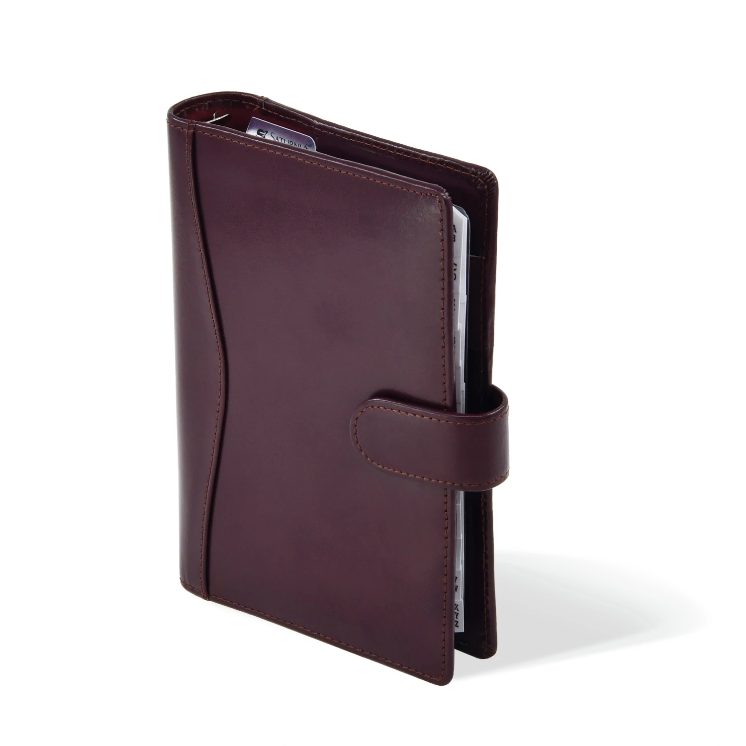 L418 újrahasznosított bőrből készült gyűrűs kalendárium, filofax