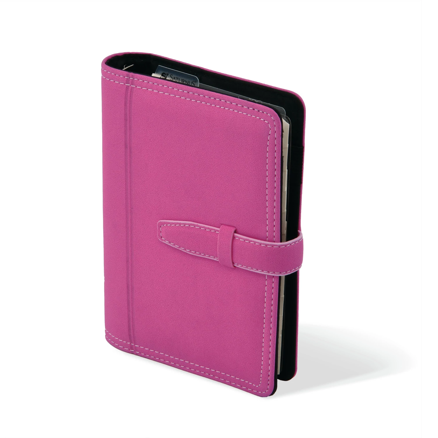 M222 pink műbőr gyűrűs kalendárium, filofax